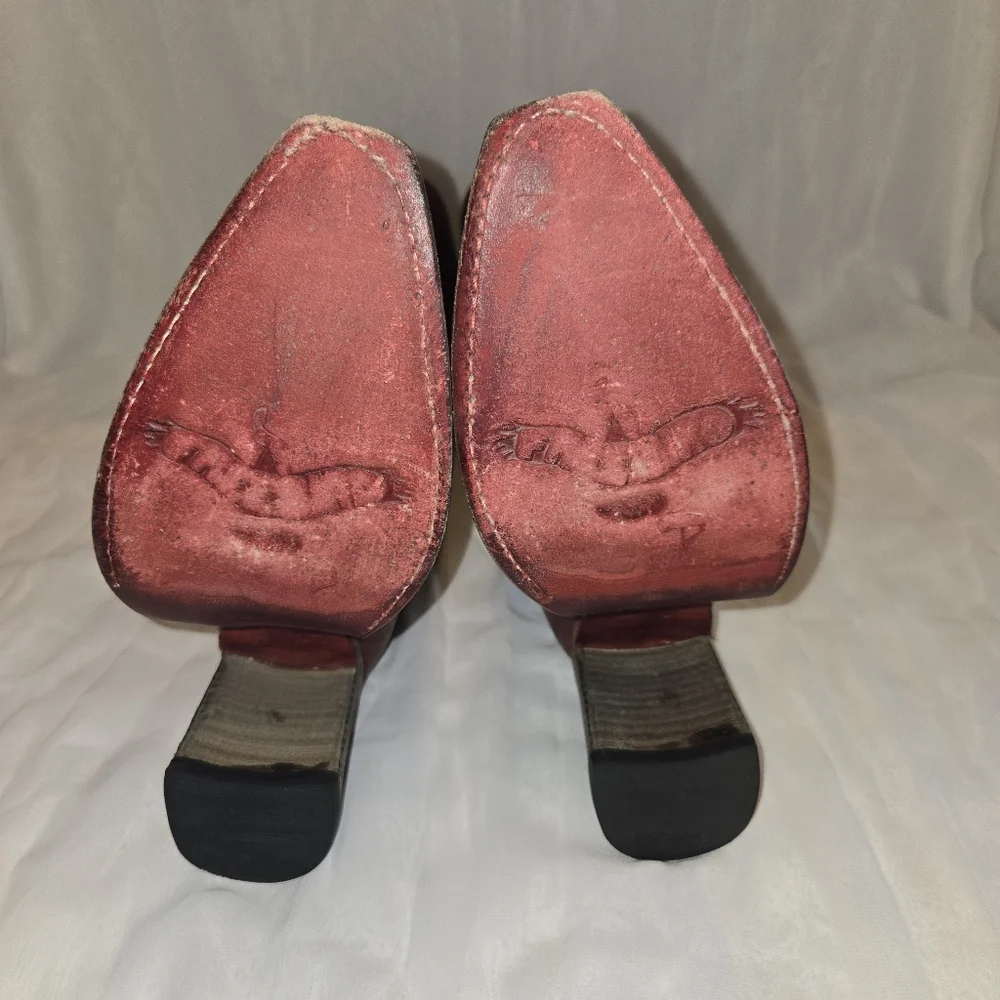 Freebird JACKSON Burgundy Heeled Cowboy Boots - Picture 4 of 5